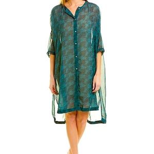 FREE PEOPLE🌻 sheer dress L XL bathing suit swim cover SO VERSATILE! 🆕 TUNIC!